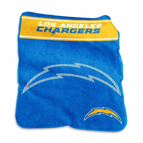 LA Chargers 60x80 Raschel Throw, Logo Brands, Mfr#: 626-26X